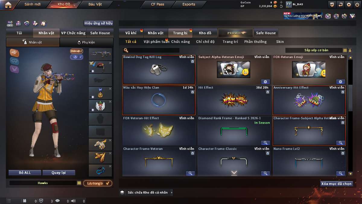 shop acc cf uy tin gia re